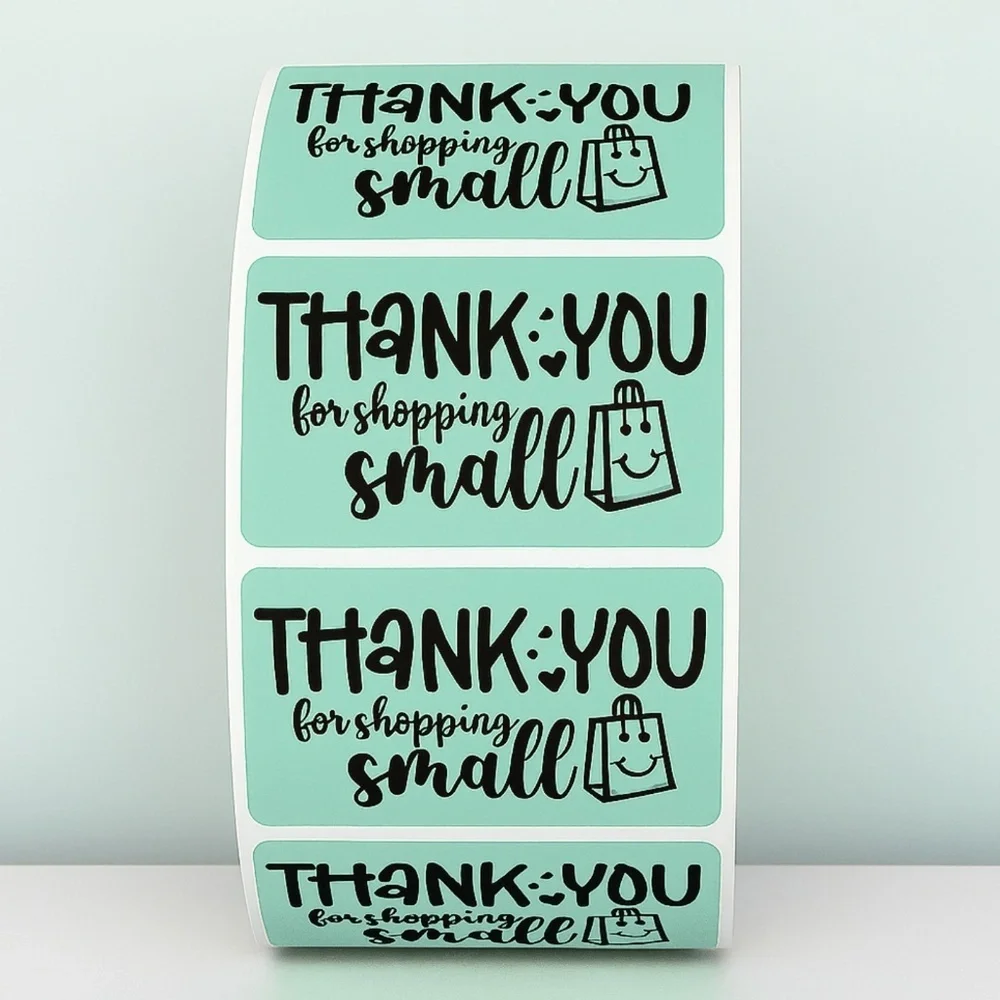 Thank You for Shopping Small Stickers Packaging Labels for Small Business Order
